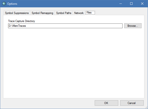 Set the Trace Capture Directory as required